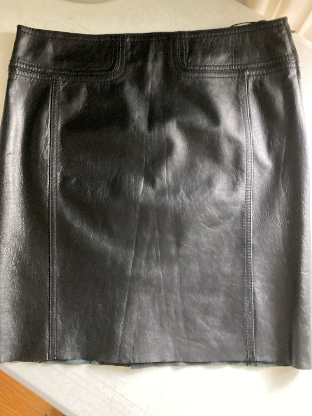 MNG Black Leather Mini Skirt — Classic Sleek Finish